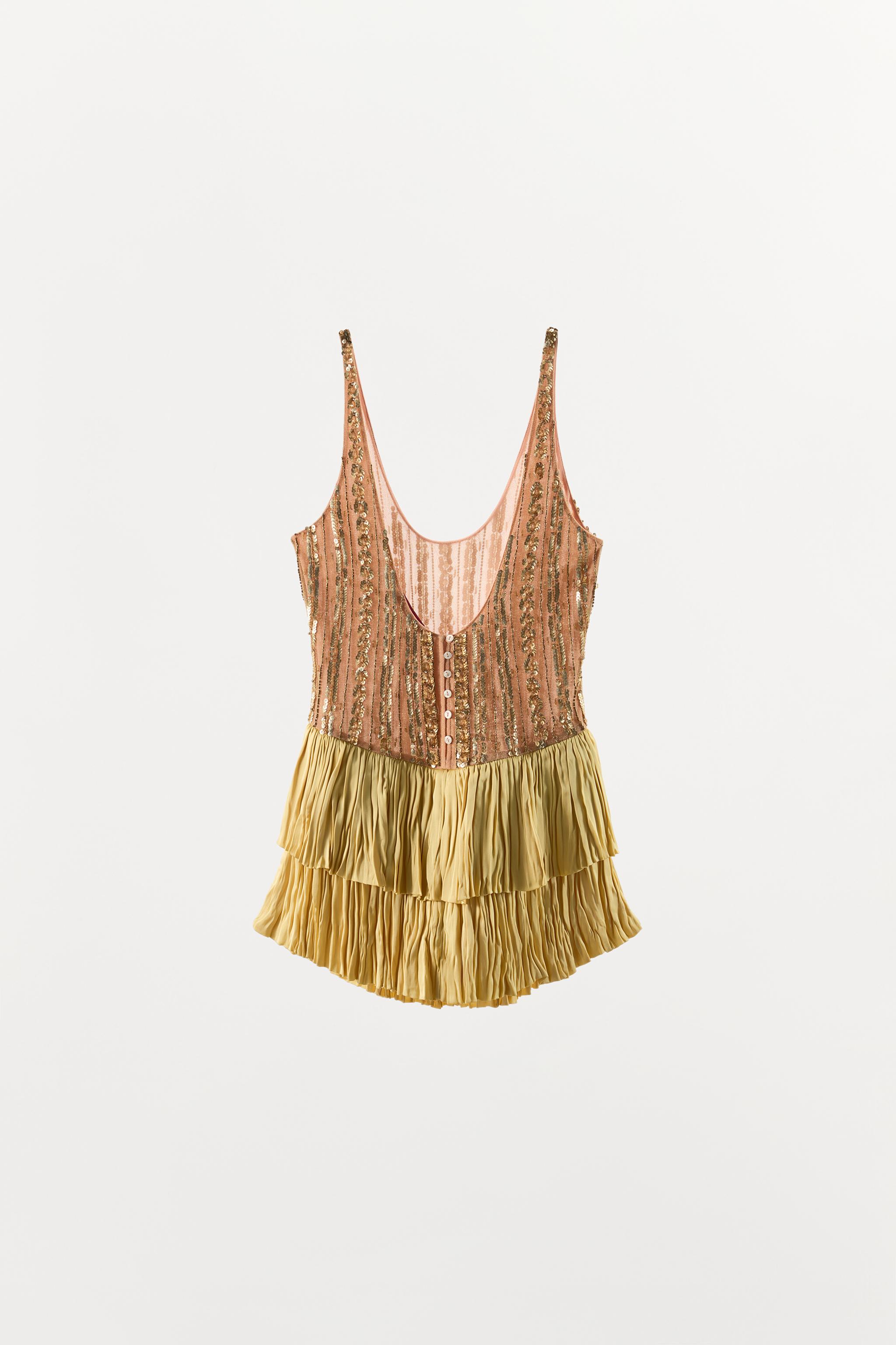 LIMITED EDITION COMBINED BEADED RUFFLE BODYSUIT